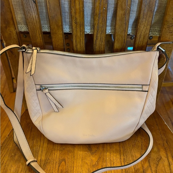 Vera Bradley Pink Sands Carry-All Quilted Leather Crossbody Handbag - Picture 2 of 12